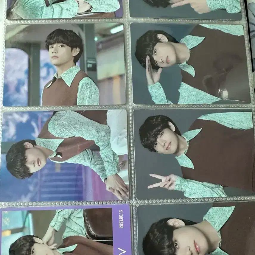 방탄 뷔 태형 소우주 포카