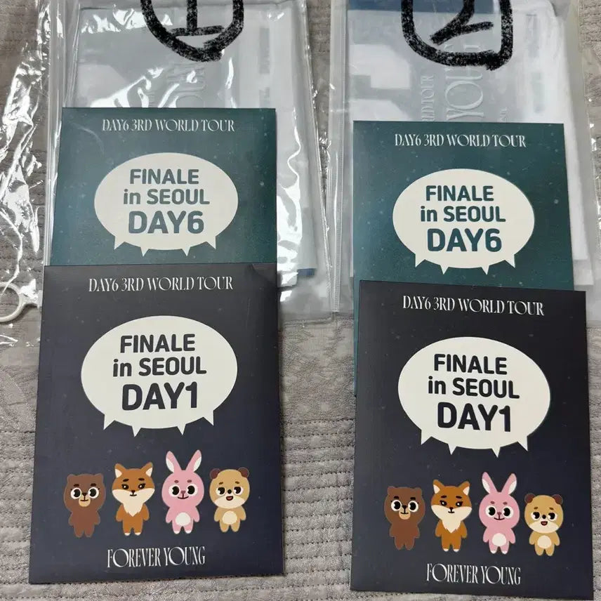 데이식스 포에버영 파이널 콘서트 팬클럽 기프트 슬로건 입장키트 양도 판매