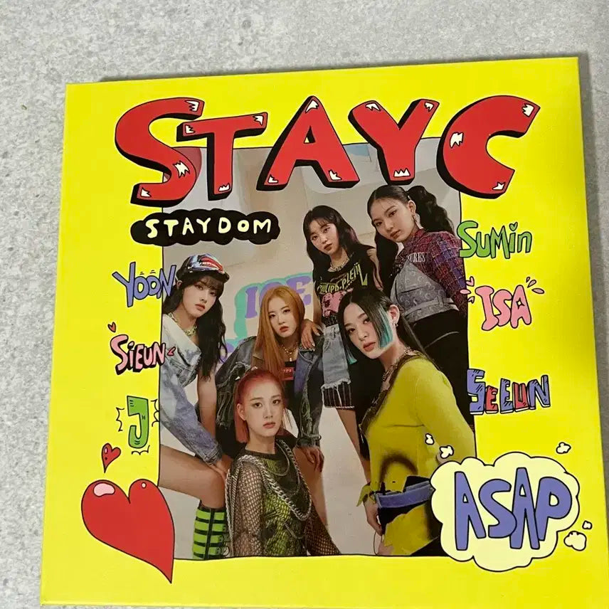 스테이씨 asap 에이쎕 개봉 앨범 포카 스티커