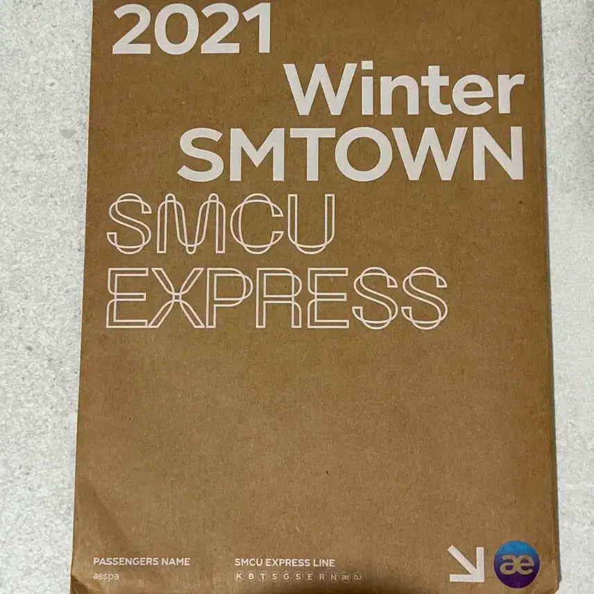 에스파 2021 winter smtown 개봉 앨범 포카 포스터