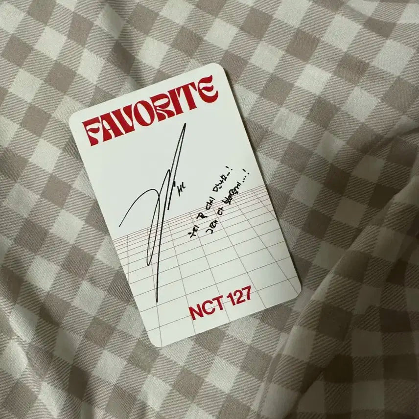 NCT 127 Favorite 앨범 해찬 포토카드
