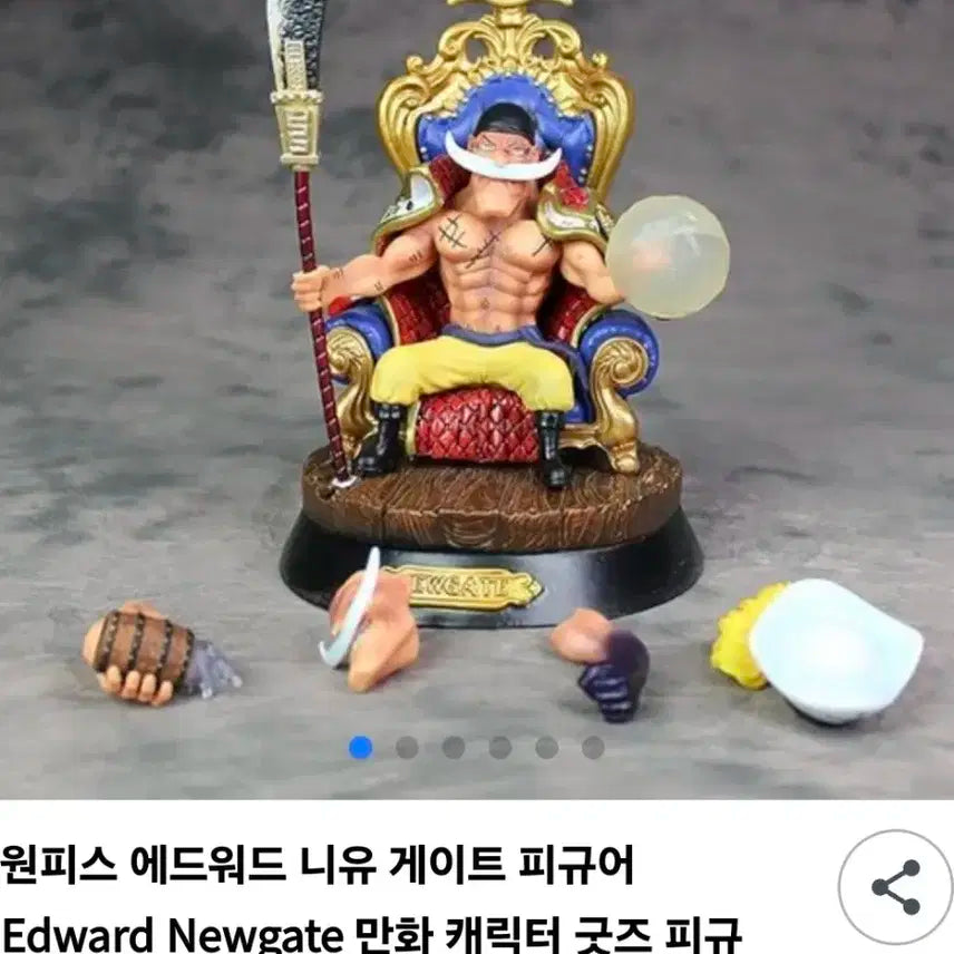 새상품 미개봉  금고양이 원피스 흰수염 에드워드 뉴게이트 피규어