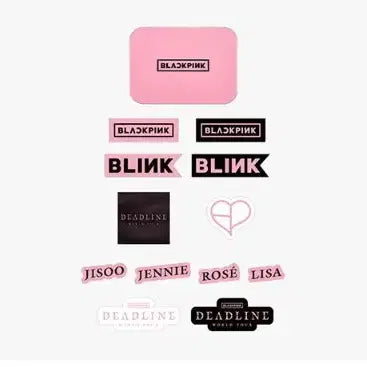 블랙핑크 데드라인 MD 틴케이스+스티커 세트