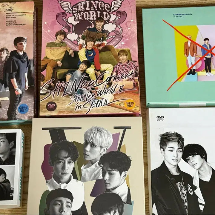 샤이니 샤이니월드 콘서트 DVD+2018 팬파티 샤스파 키노 일괄