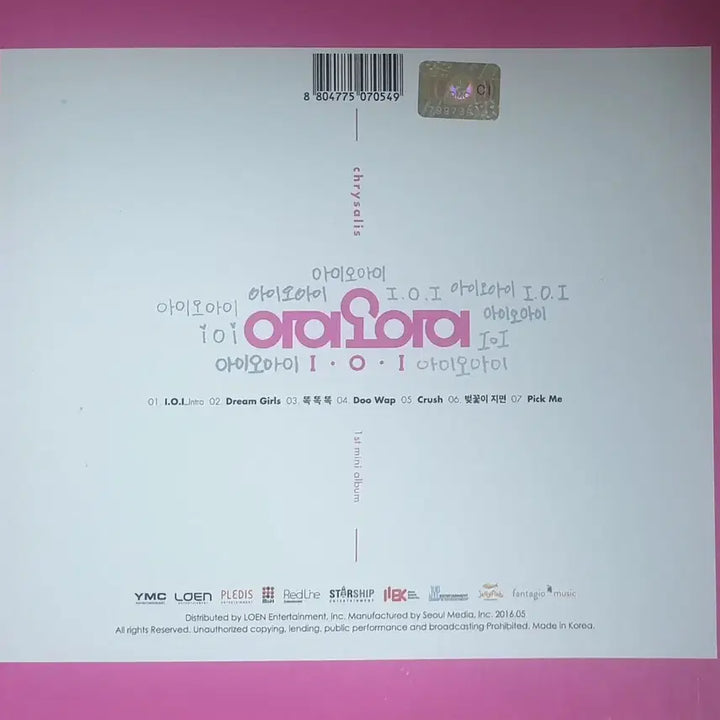 아이오아이 1집 미니 앨범
