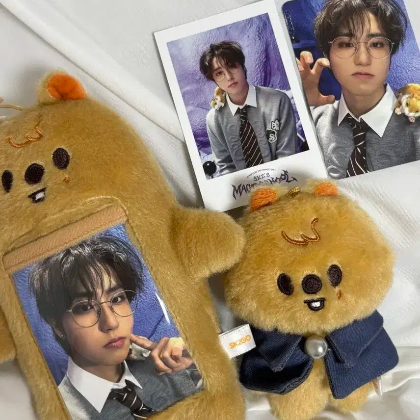 스트레이키즈 한 스키주 인형 포카홀더 포카