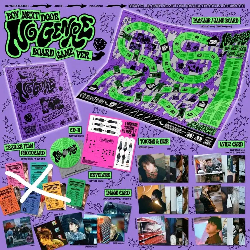 수수료 포함) 보이넥스트도어 노장르 보드게임 버전 이한 앨범