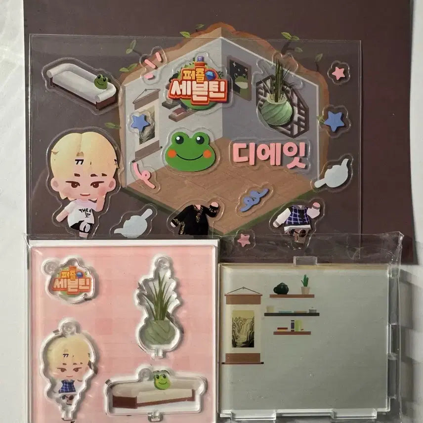 퍼즐세븐틴 세븐틴 디에잇 gs25 디오라마 아크릴스탠드