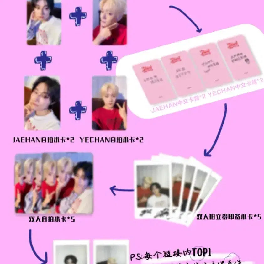 BUNJANG] omega x oxn jaehan yechan photocard poca set