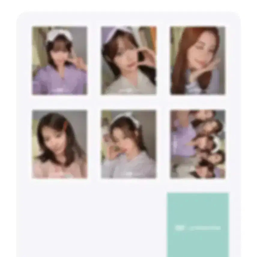 (미개봉 새상품) 르세라핌 배스킨라빈스 미니 셀피 포토카드 set