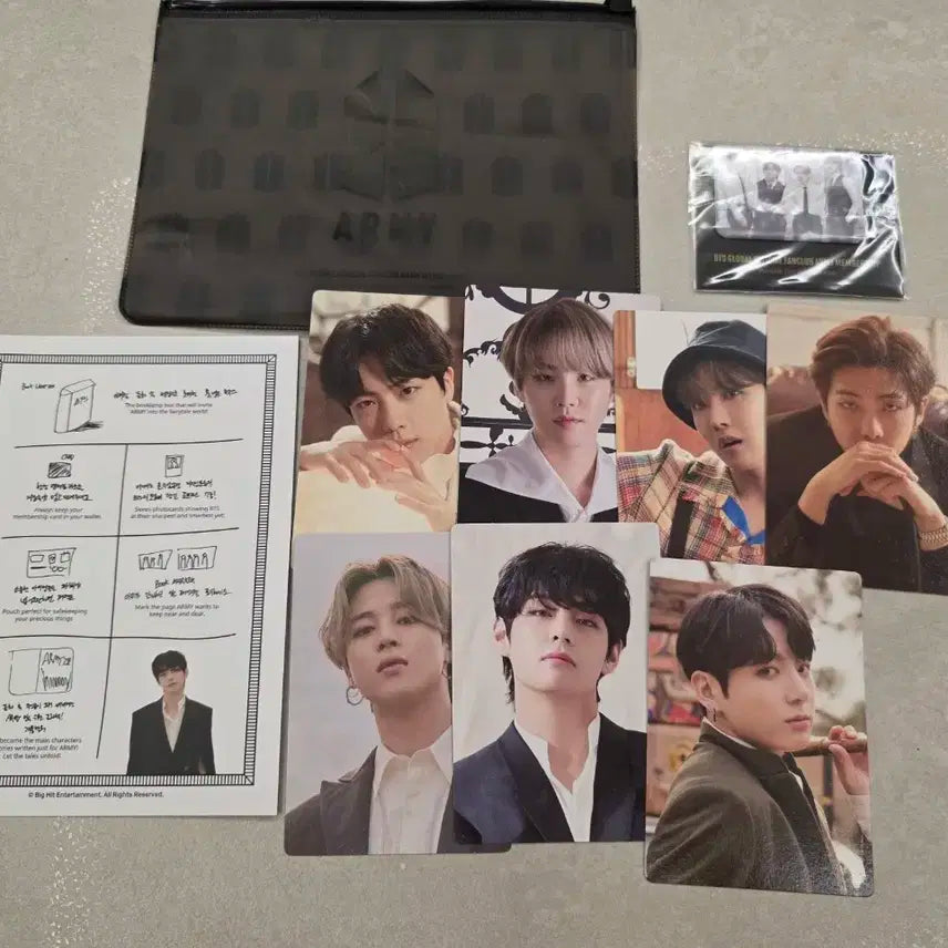 방탄 BTS 아미 멤버쉽 포카