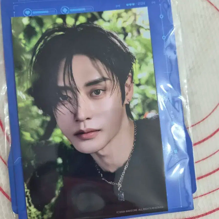 제로베이스원 블루파라다이스 팝업 김지웅 프레임 포토 세트