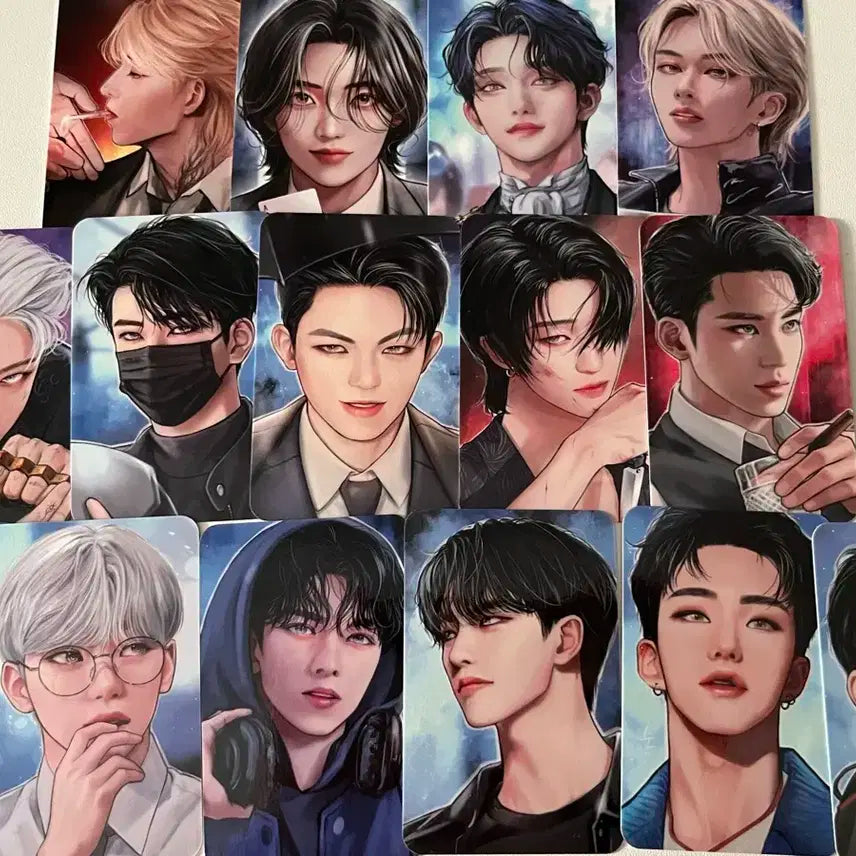원가양도) 세븐틴 로판/느와르 포카 세트 비공굿 양도
