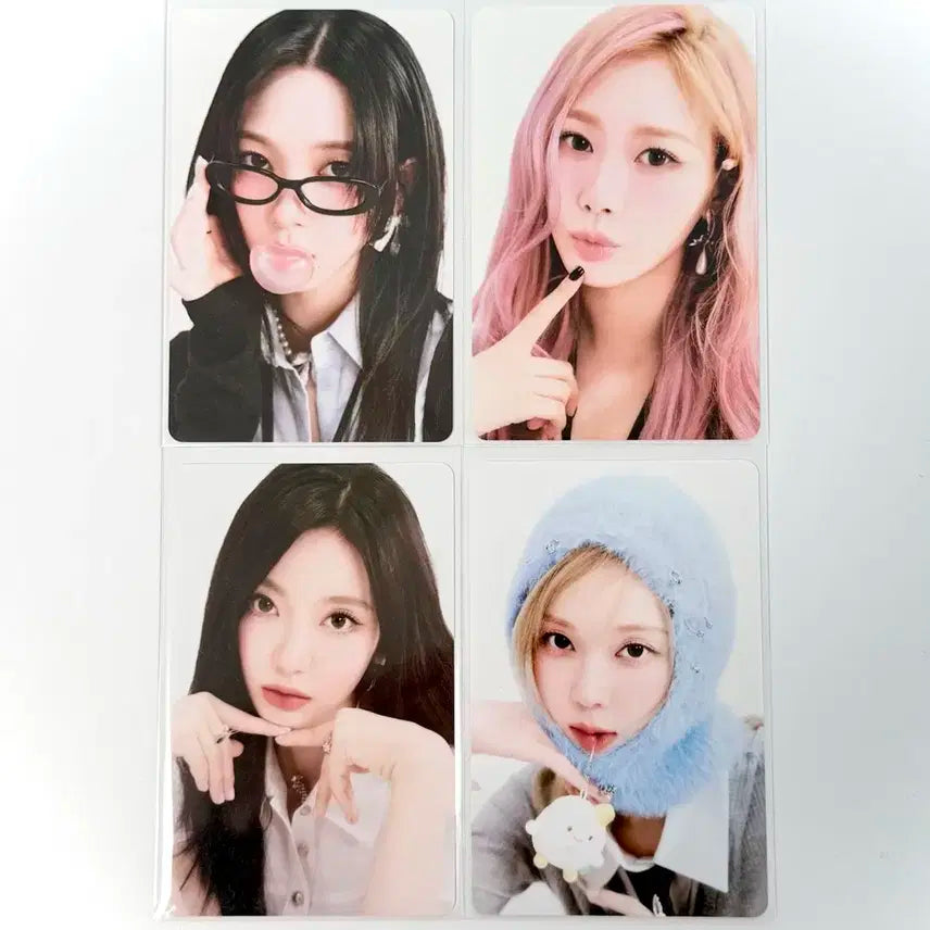 에스파 2025 시즌그리팅 시그 특전 카리나 지젤 윈터 닝닝 포카세트일괄