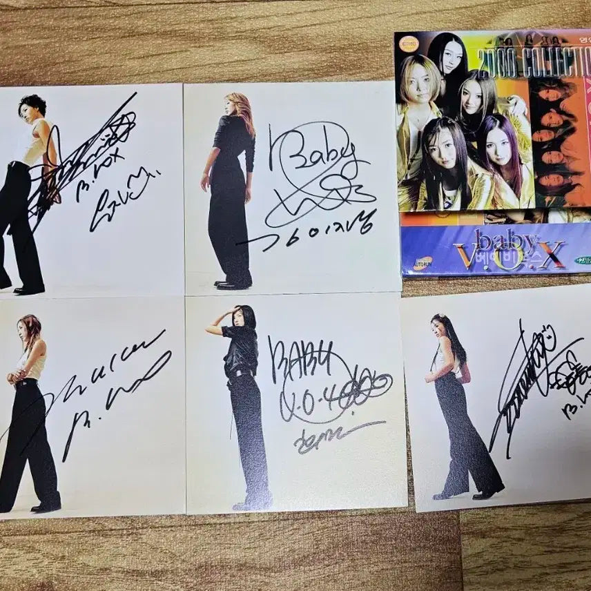 베이비복스 친필싸인 엽서 + 영상앨범