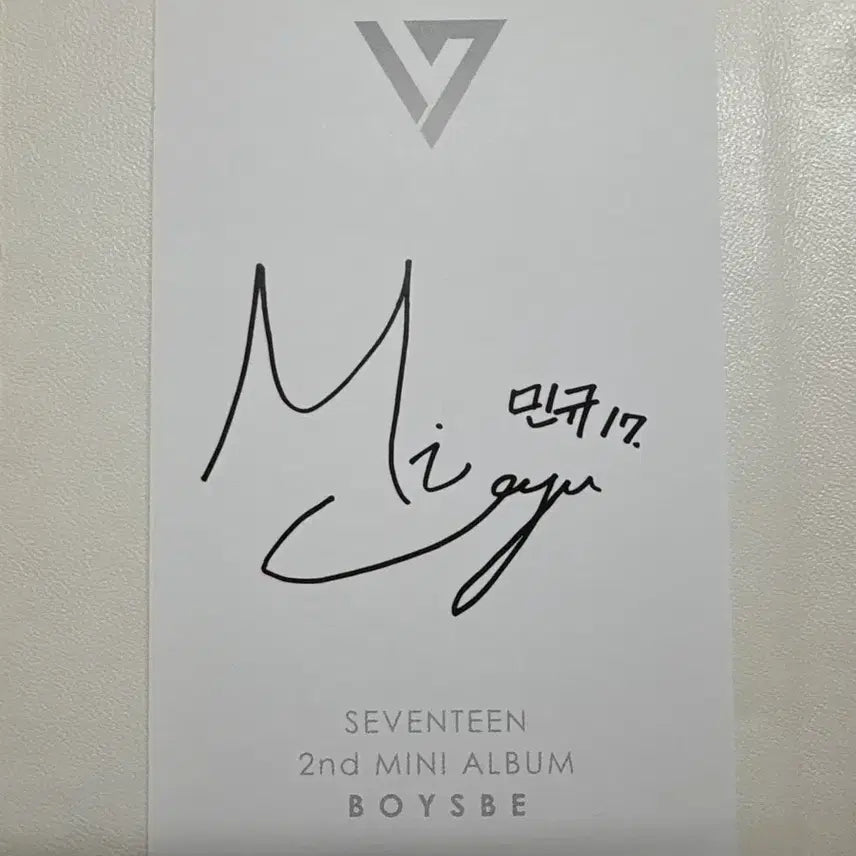 세븐틴 민규 보이즈비 포카