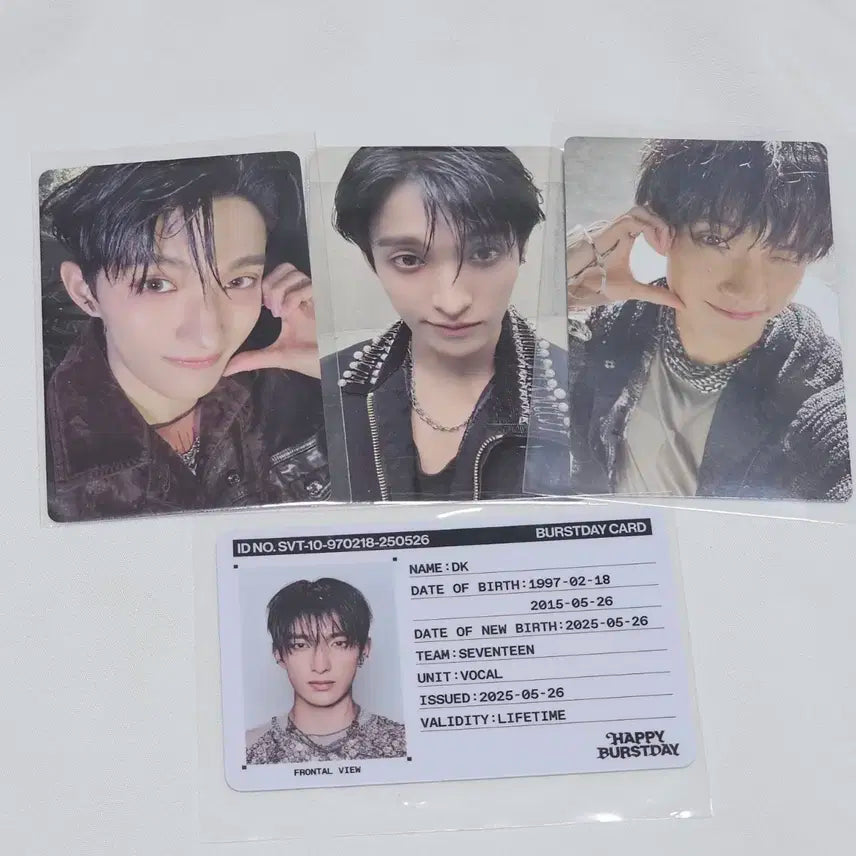 [일괄]도겸 럭드 5집 happy burstday 아이디카드 앨포 세븐틴