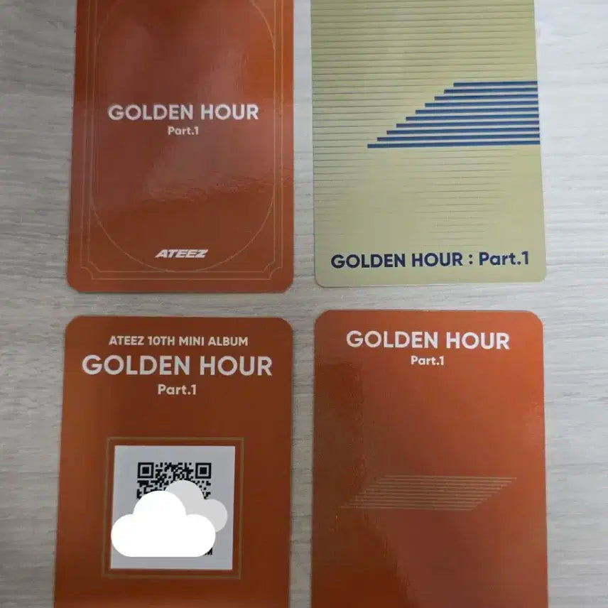 에이티즈 여상 포카 4장 일괄