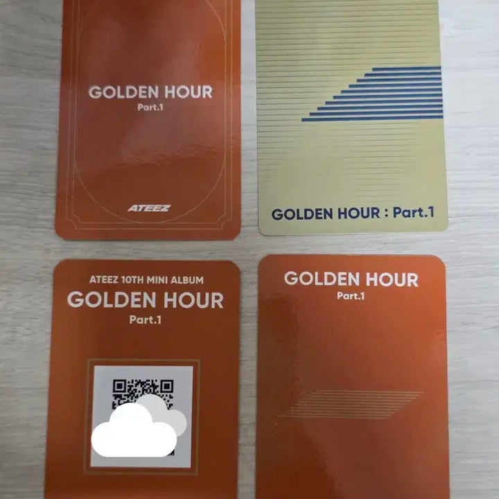 에이티즈 여상 포카 4장 일괄
