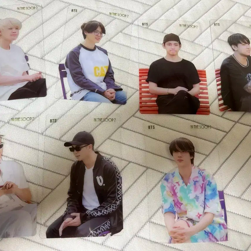 방탄 인더숲 투명 포카 일괄