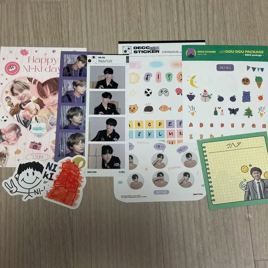 엔하이픈 꾸꾸패키지 니키 폴라 네컷사진 스티커 판매 양도