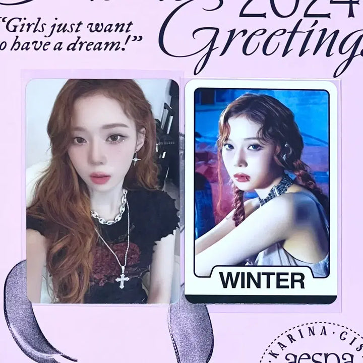 에스파 윈터 포카 2장일괄 양도 에스파 포카 카리나 더티워크 위플래시 드