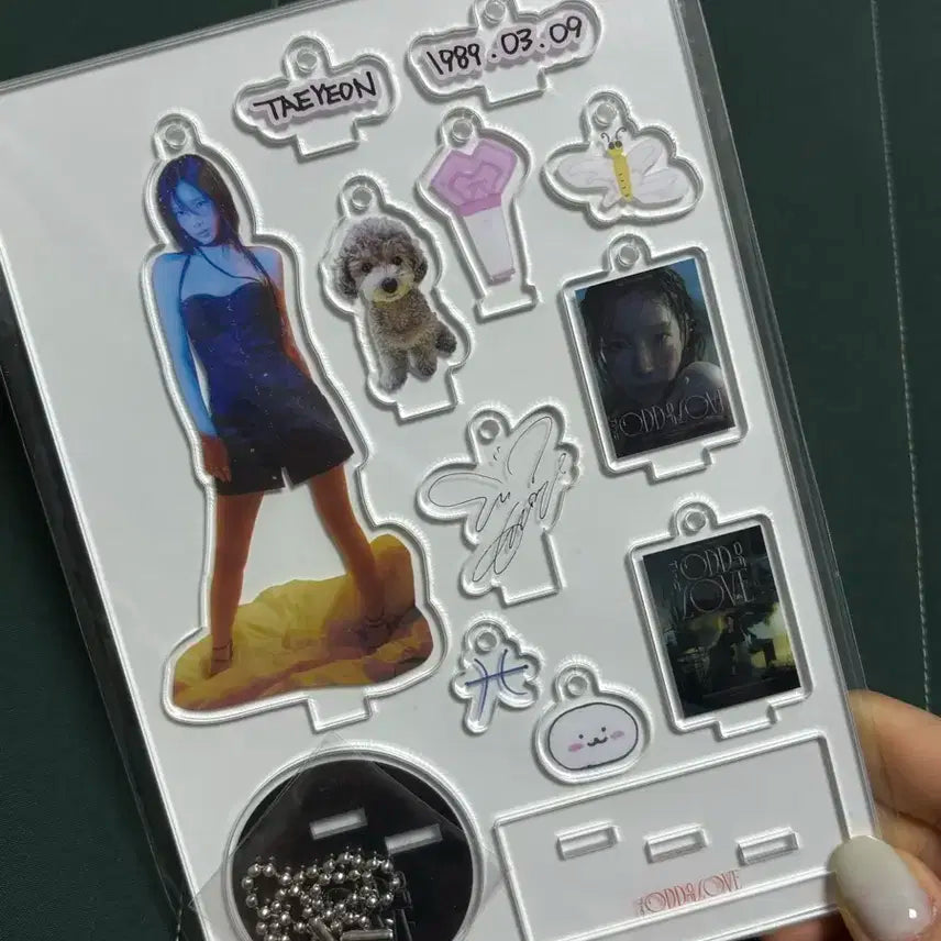 태연 오드콘 아크릴 키링 스탠드