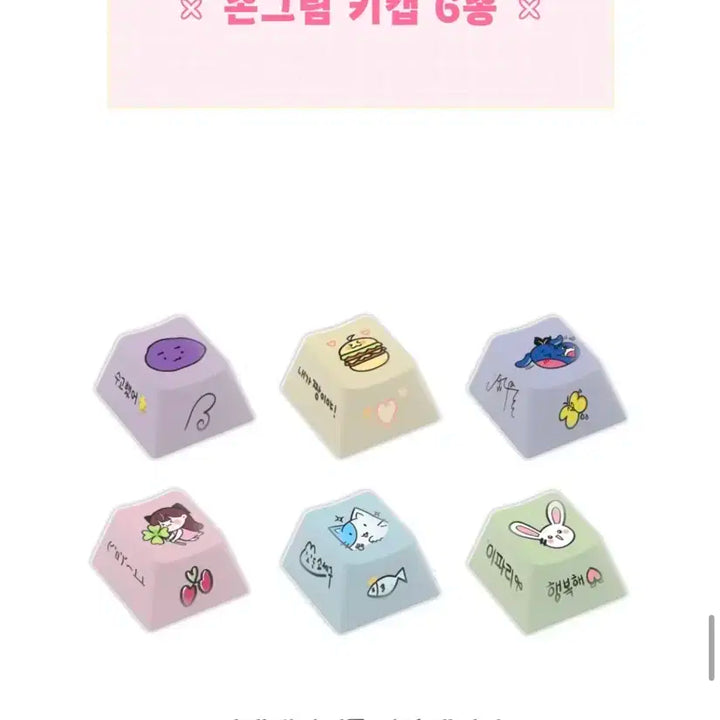 차세돌 키캡 팝니다(일괄 구매시 특전 4종 포함)