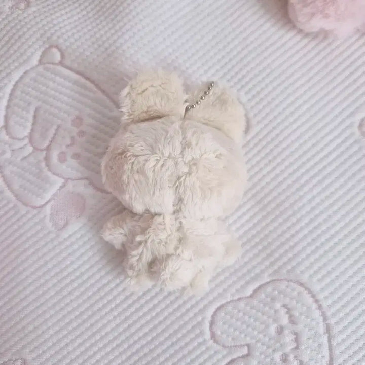 정국 토끼 인형 키링 아이보리