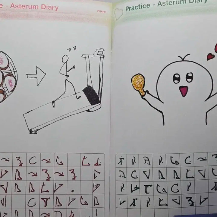 플레이브 멤버십 1기 플리 키트 아스테룸어 책자 그림 일기 양도