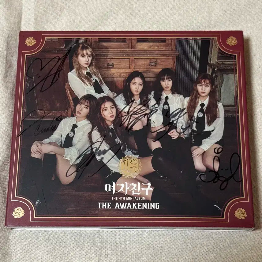 여자친구(GFRIEND) [FINGERTIP] 전원 친필 싸인 비매
