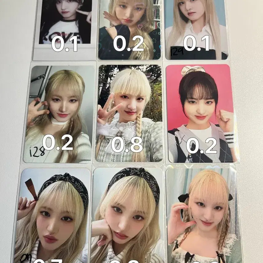 아이브 엠디 프롬퀸 시그 시즌그리팅 광고포카 판매합니다!