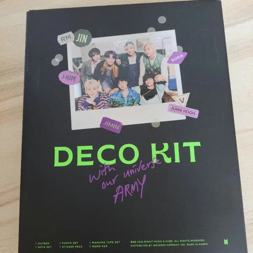 방탄 데코키트 윤기 풀셋 BTS DECO KIT suga poca