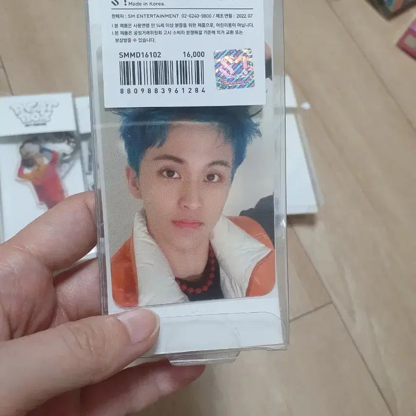NCT 마크 포토카드 키링 세트