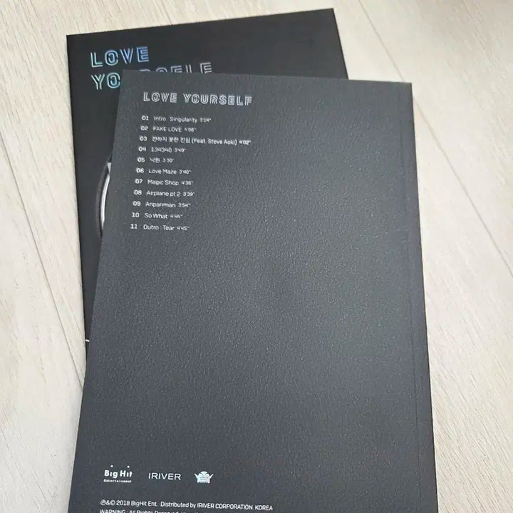 방탄소년단 풀박 앨범 개봉품 Love Yourself Tear