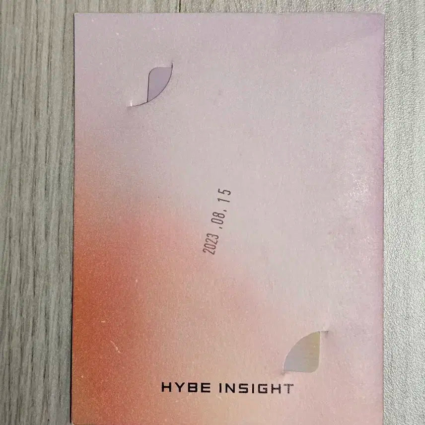 하이브 인사이트 홍은채 포토카드