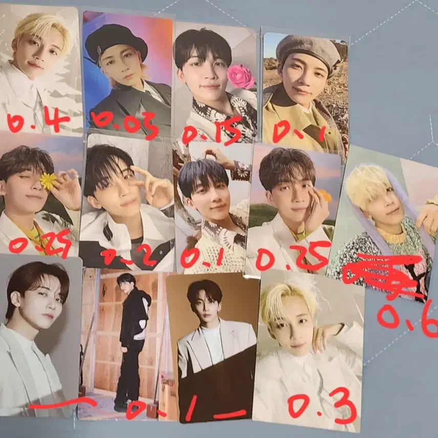 세븐틴 seventeen 포토카드 양도 정한 원우 도겸 디노 호시