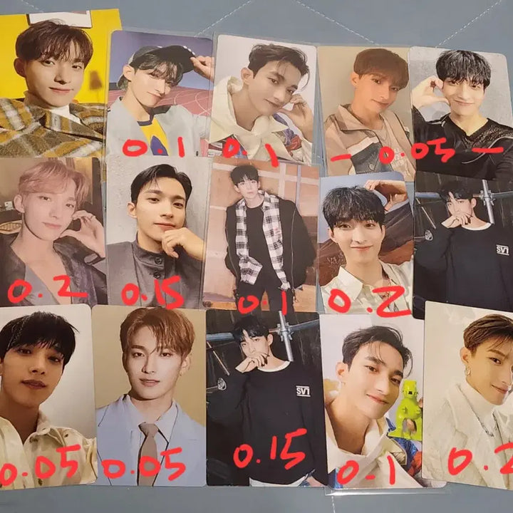 세븐틴 seventeen 포토카드 양도 정한 원우 도겸 디노 호시