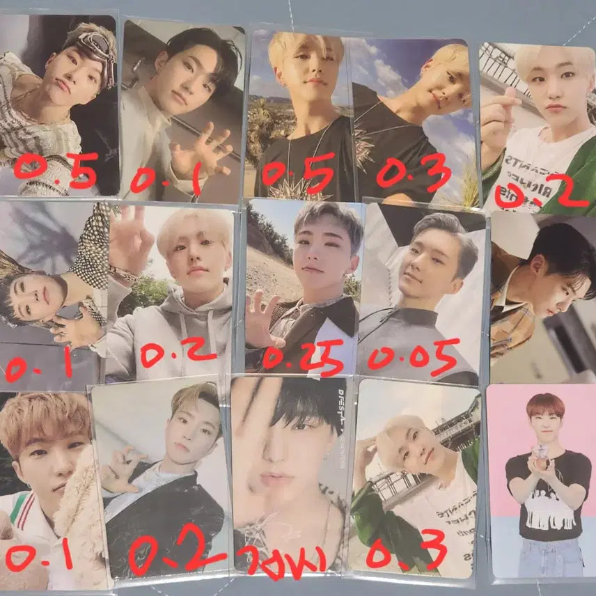 세븐틴 seventeen 포토카드 양도 정한 원우 도겸 디노 호시