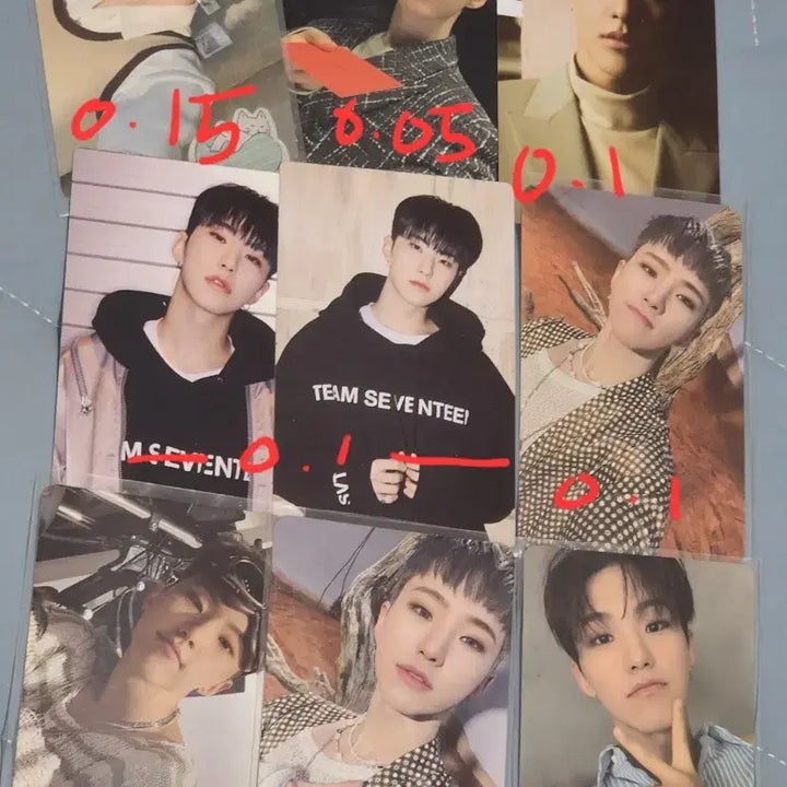 세븐틴 seventeen 포토카드 양도 정한 원우 도겸 디노 호시