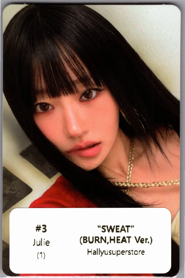 KISS OF LIFE "SWEAT" - Official Photocard (BURN, HEAT Ver.)