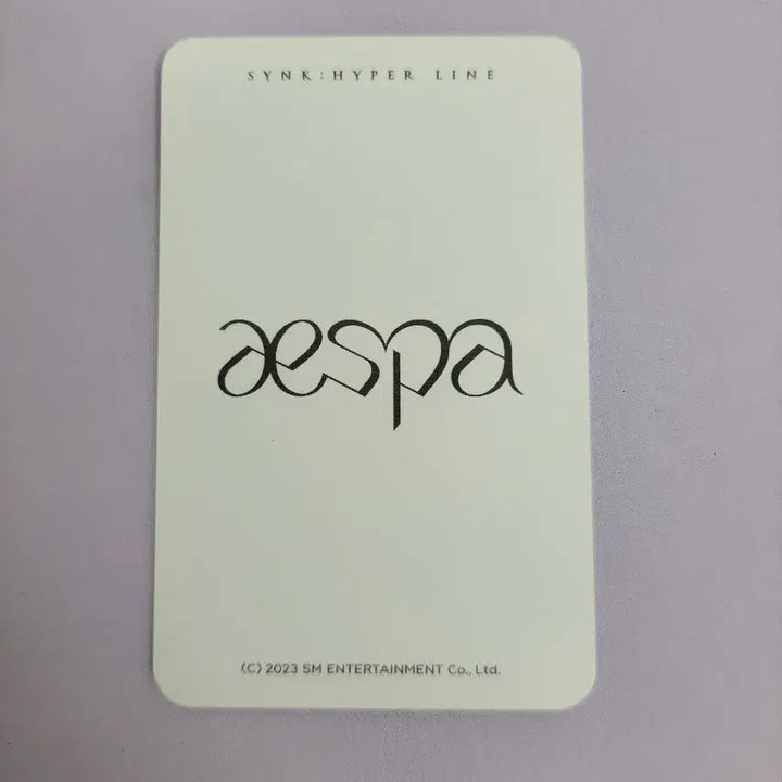 에스파 2023 콘서트 윈터 키링 포카 양도