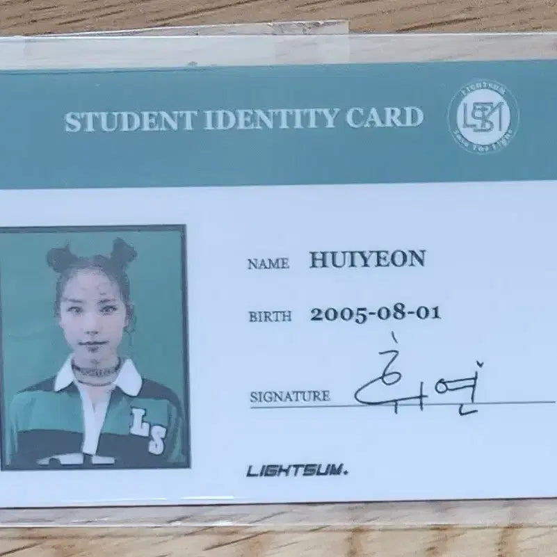 라잇썸 얼라이브 휘연 앨범 학생증 포카 포토카드 lightsum 미공포