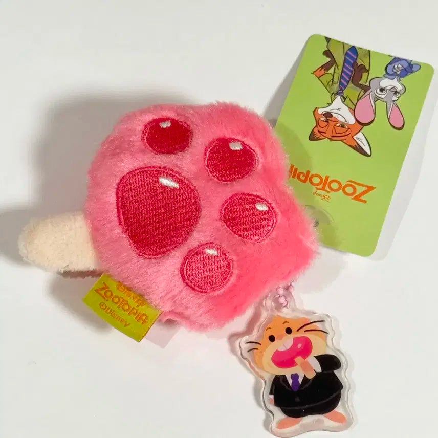 데이식스 주토피아 햄스터 아크릴 키링 플러시