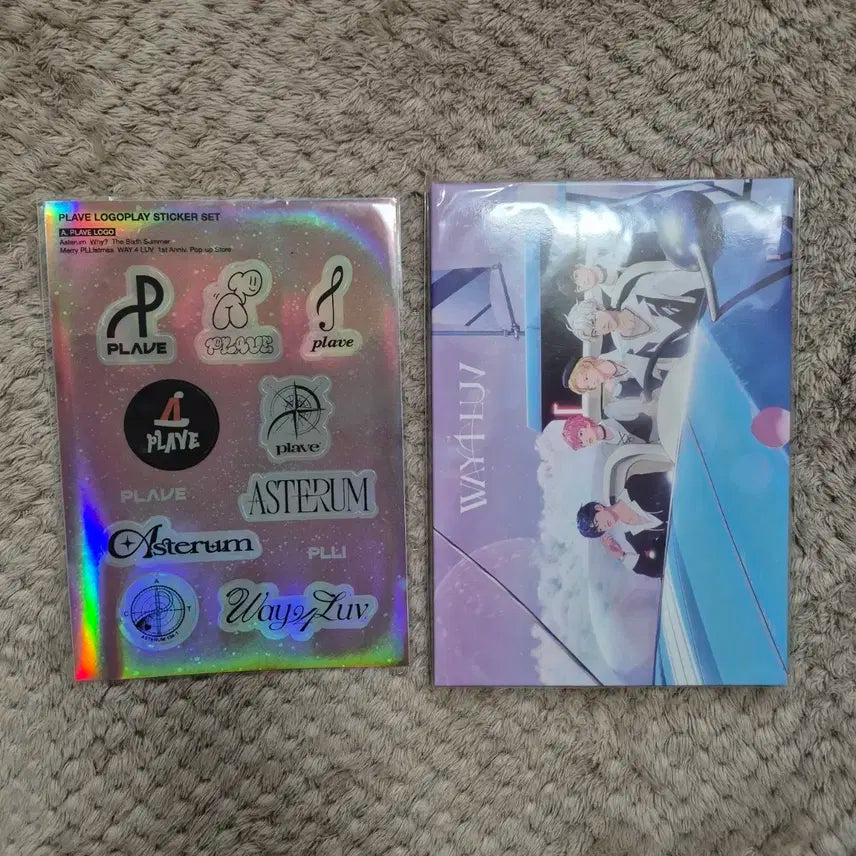 플레이브 W4L 엽서+스티커팩 일괄