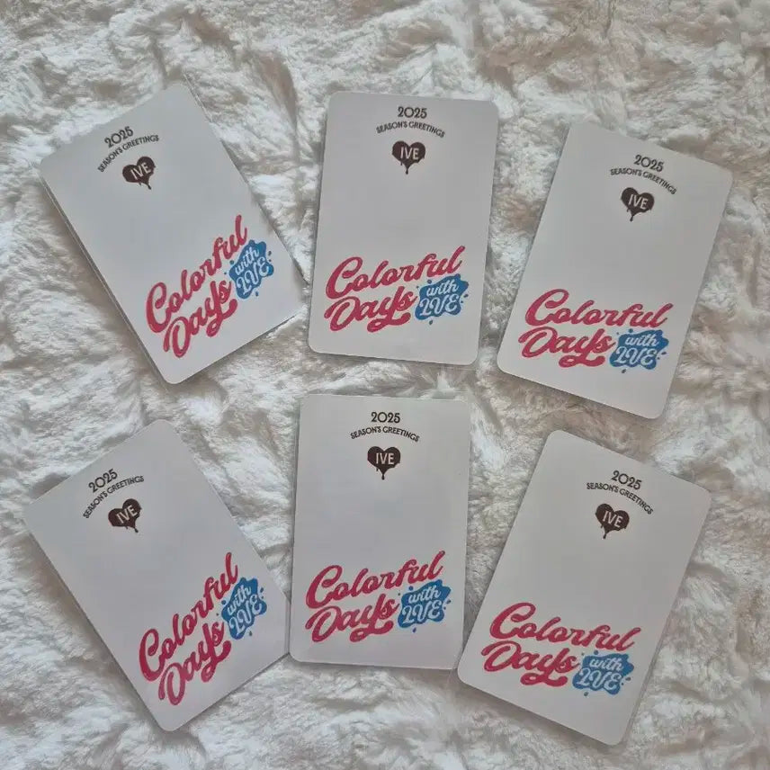 아이브 25년 시즌그리팅 포토카드 일괄