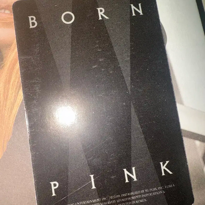 블랙핑크 본핑크 디지팩 앨범 제니 포카포함