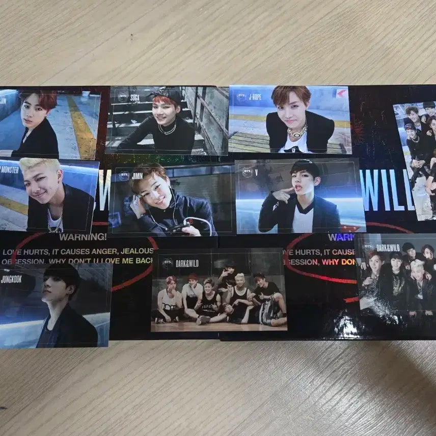 방탄소년단 BTS Dark&Wild 단체 포토카드 앨범