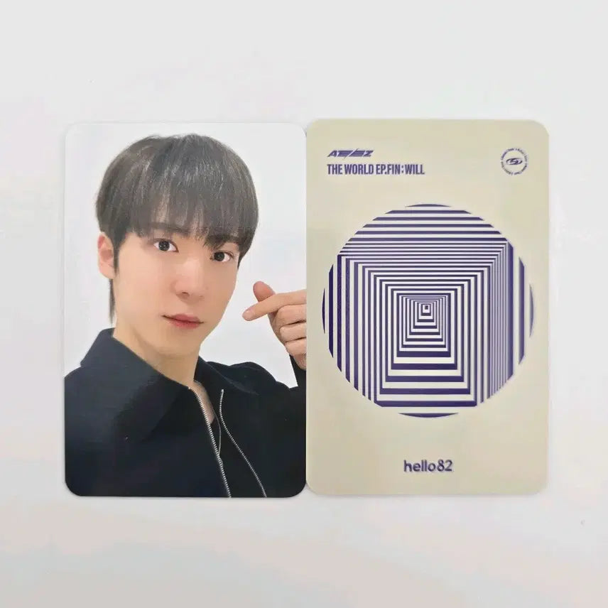 에이티즈 바운시 LA팬싸 특전 윤호 포카