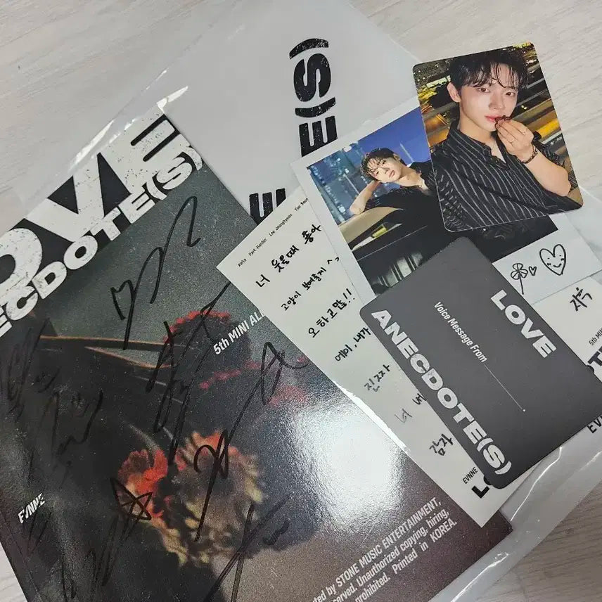 이븐 EVNNE 5집 싸인 멘트 포카 비매 앨범